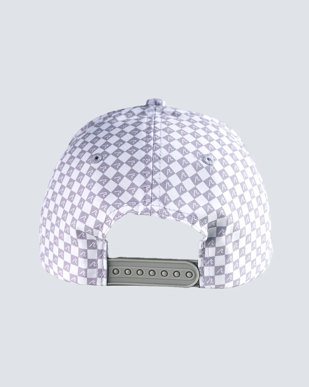 Redvanly Checkered 6 Panel Hat in Gray - Image 2