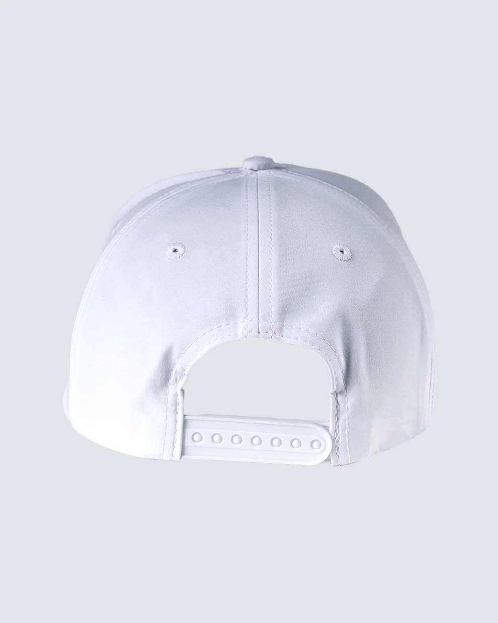 Redvanly Italics 5 Panel Hat in Bright White - Image 2