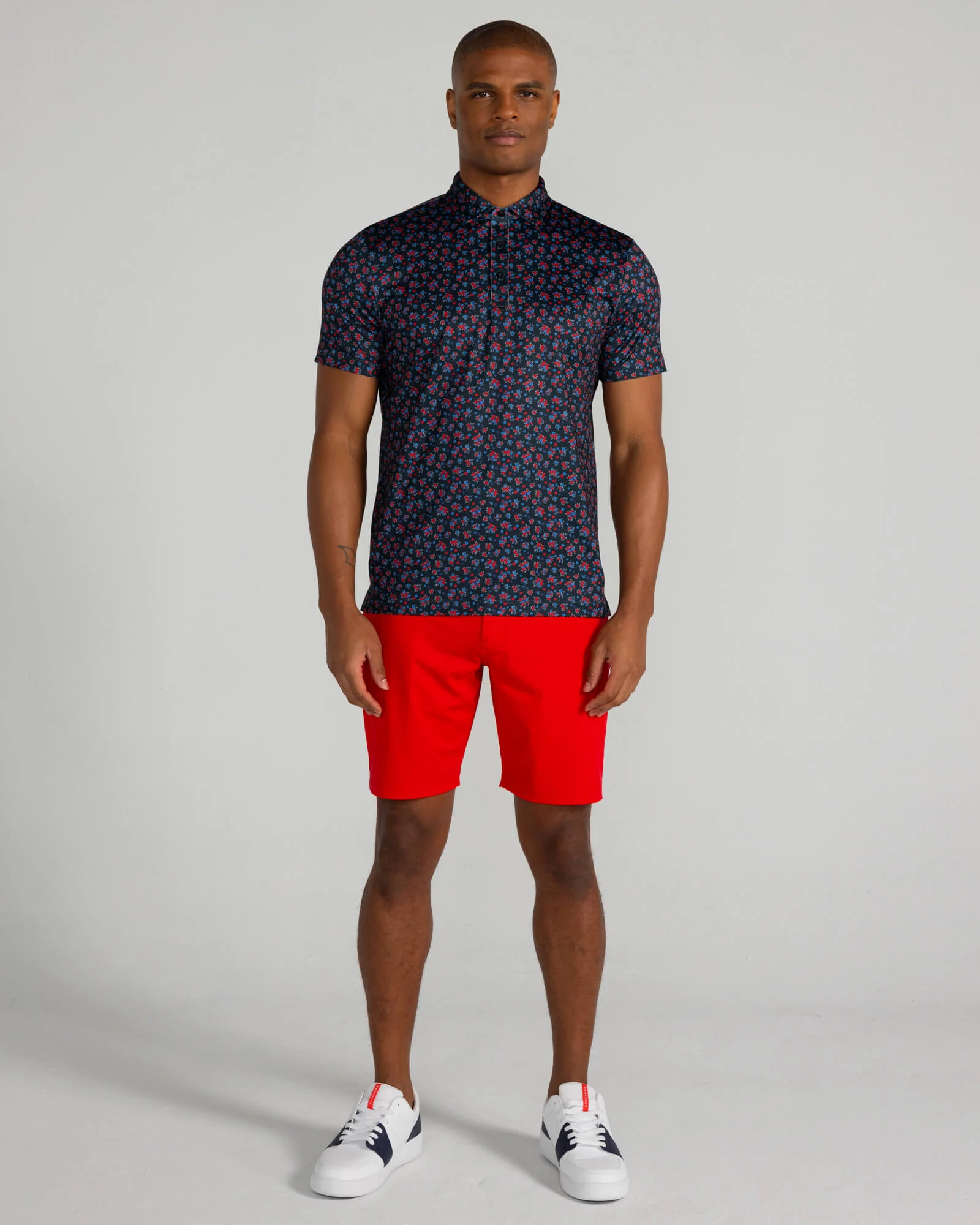 Rovana Polo in Tuxedo/Crimson Multi - Image 2