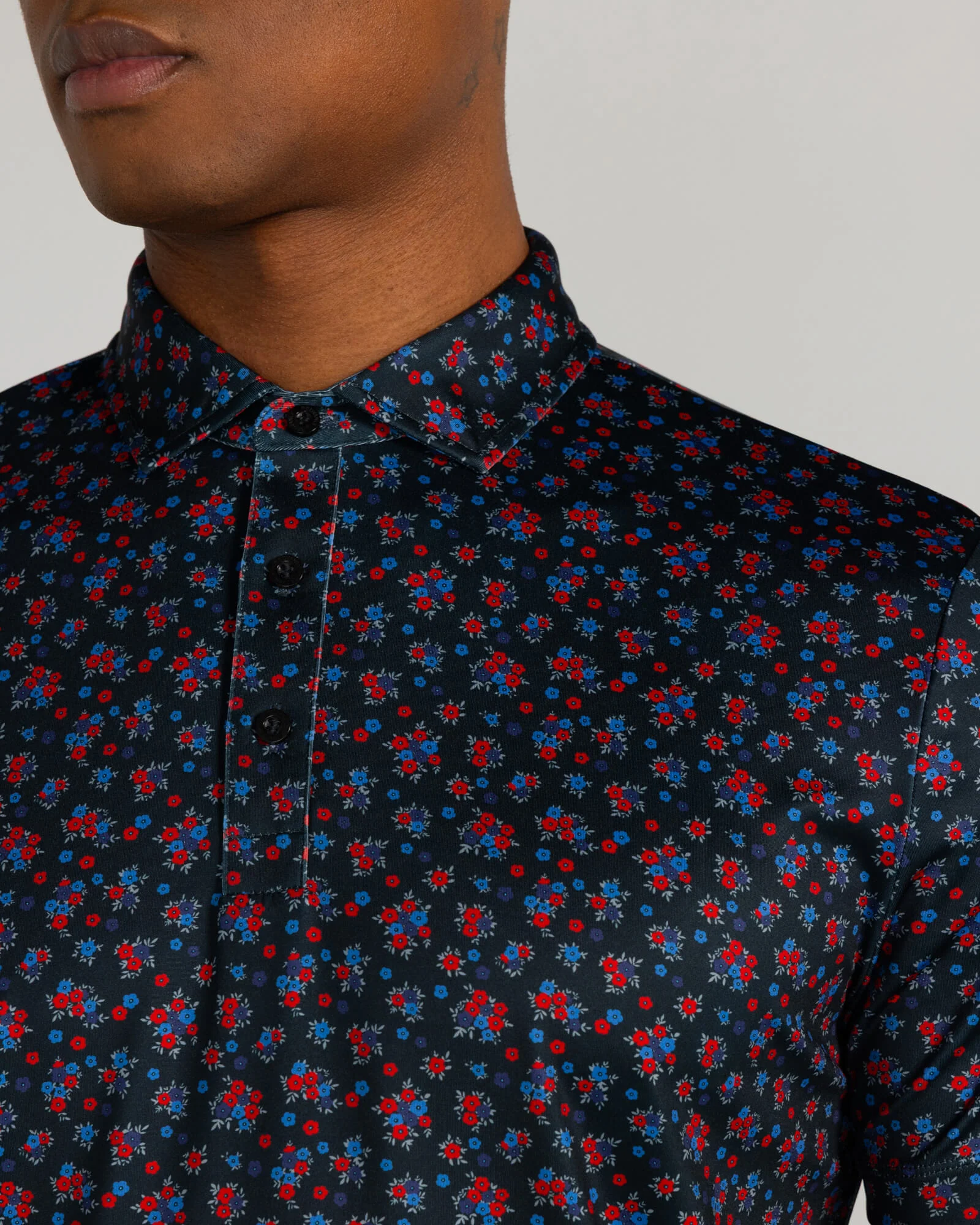 Rovana Polo in Tuxedo/Crimson Multi - Image 3