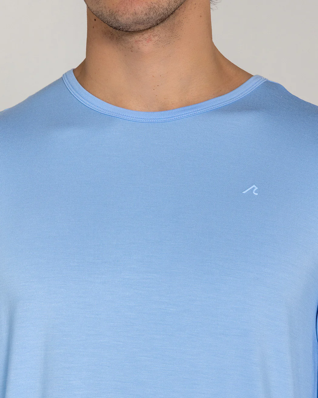 Russell Long Sleeve Tee in Mist - Image 3
