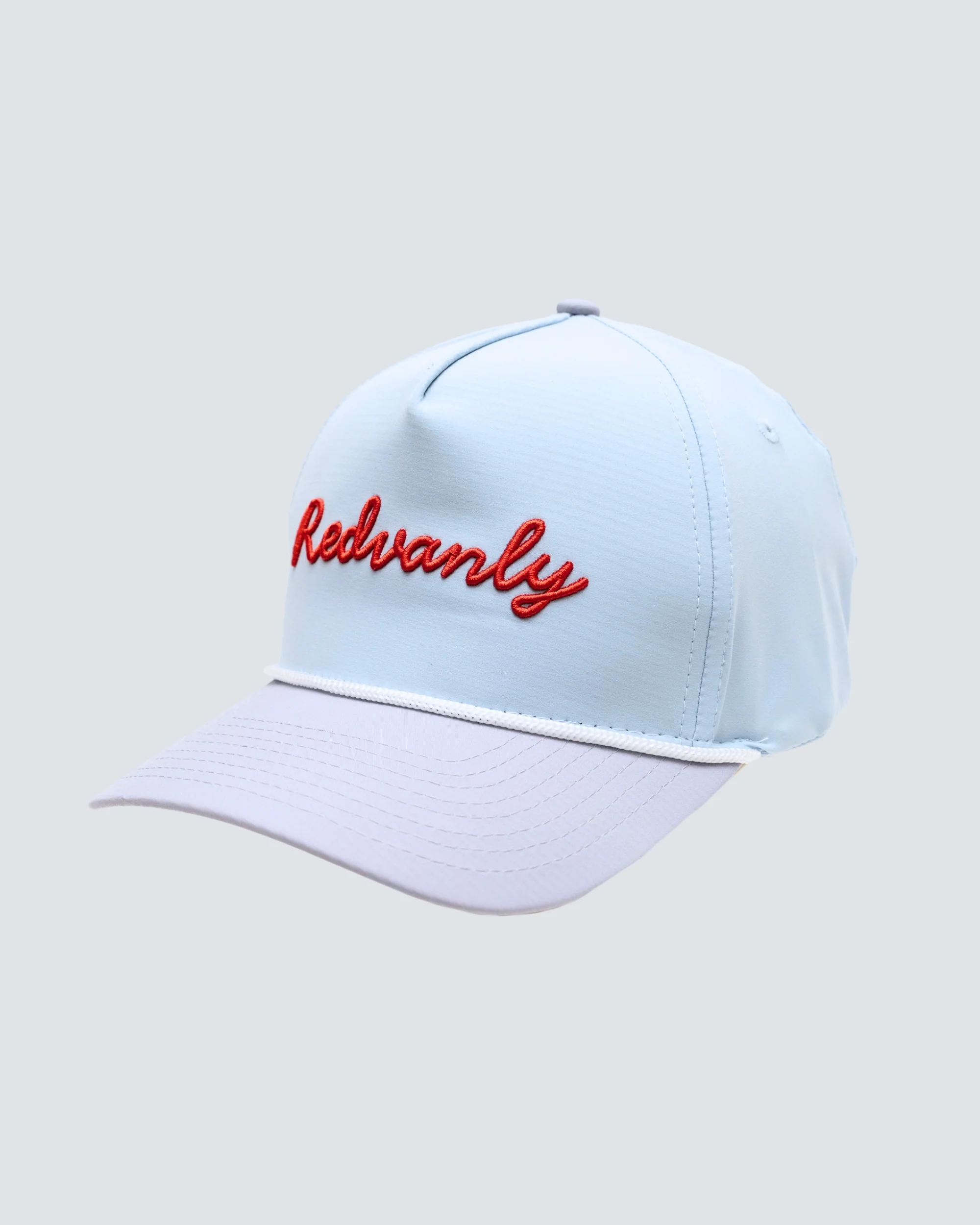 Script 5 Panel Hat in Sky Blue