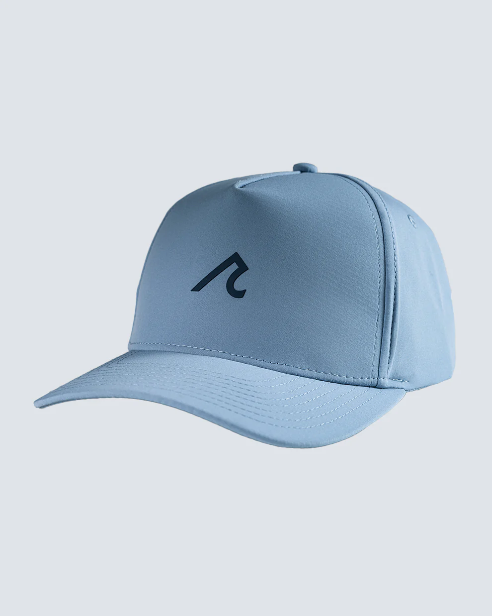 Raised 'r' Icon 5 Panel Hat in Blue Horizon