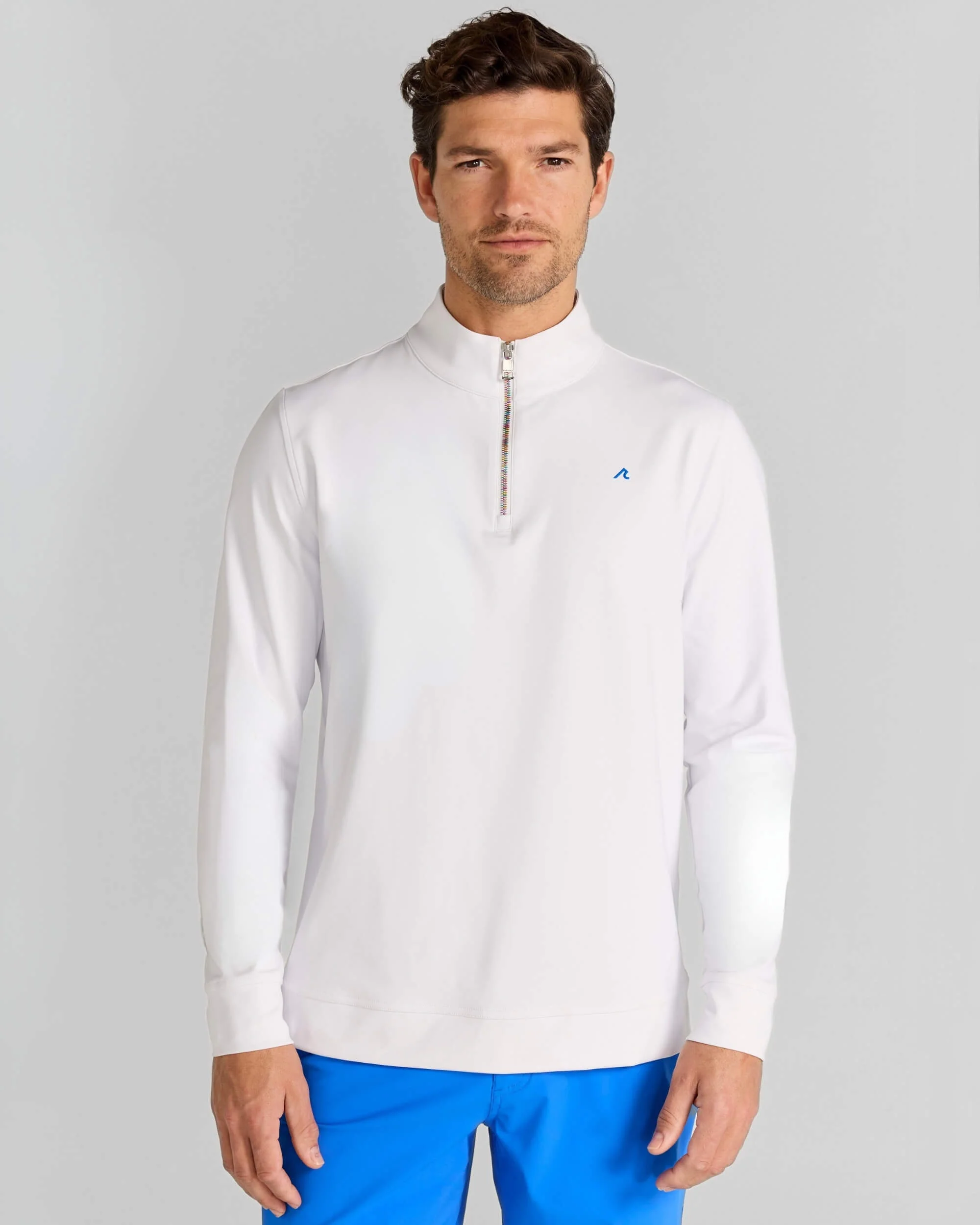 Sevres Quarter-Zip in Bright White