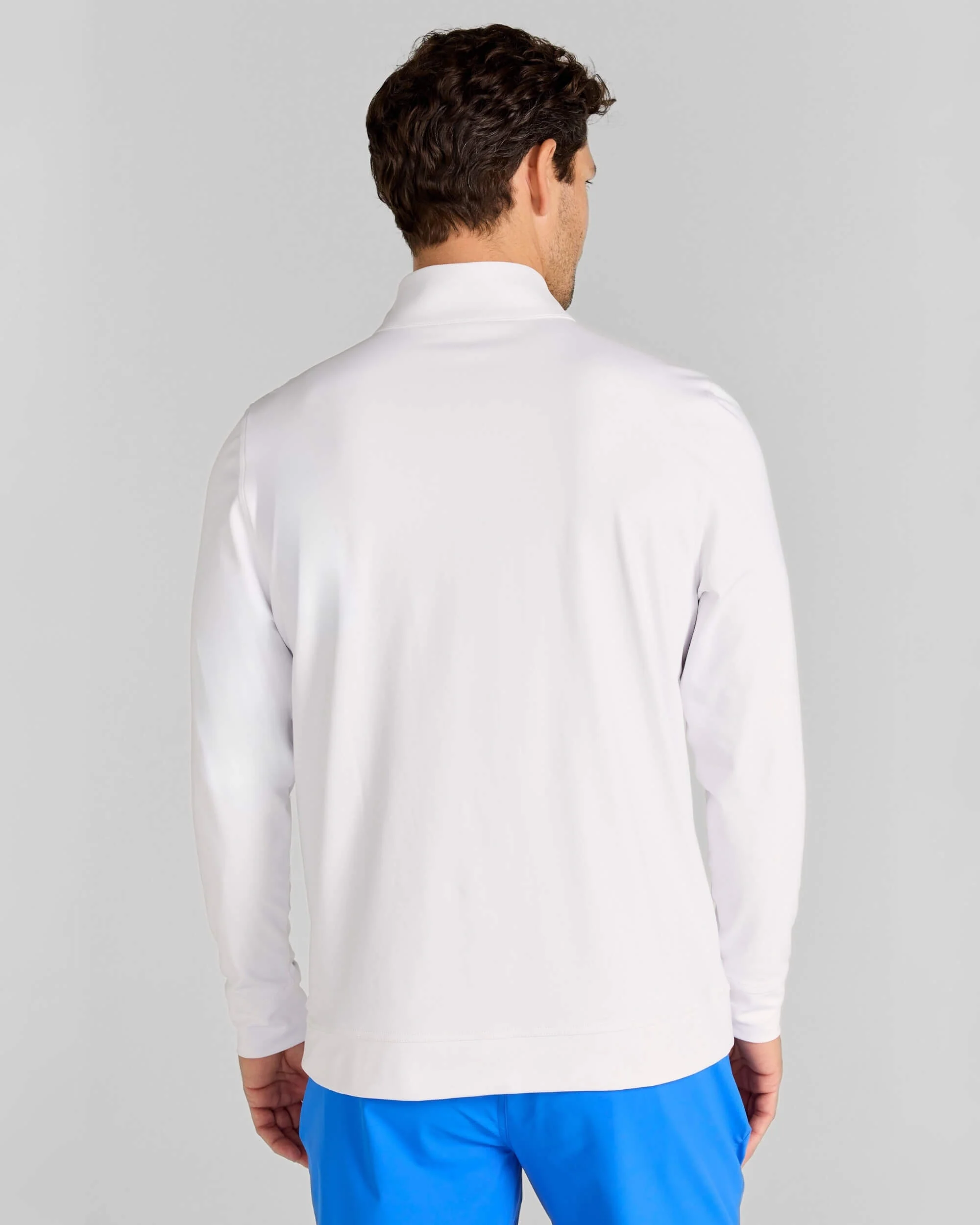 Sevres Quarter-Zip in Bright White - Image 4