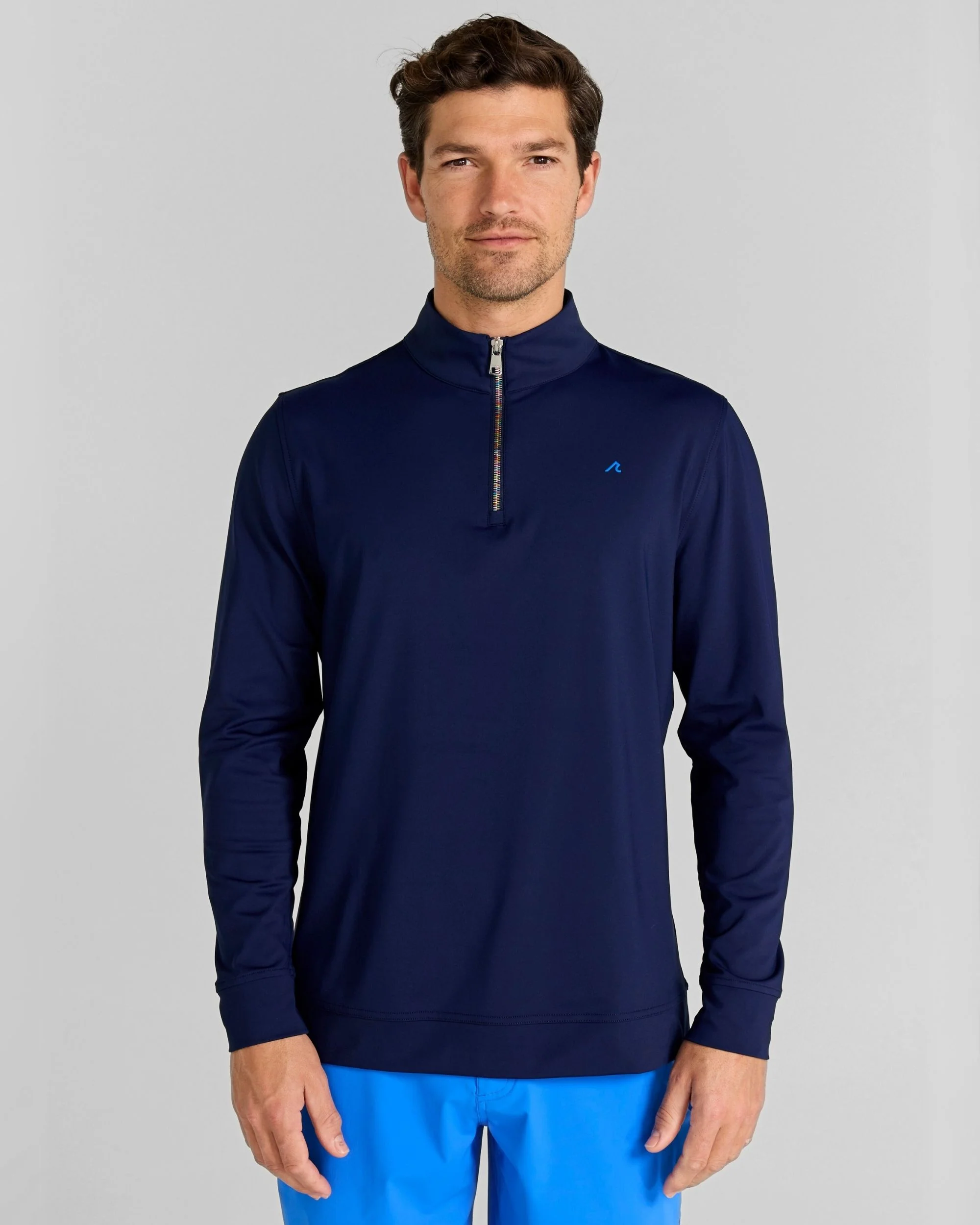 Sevres Quarter-Zip in Midnight Navy