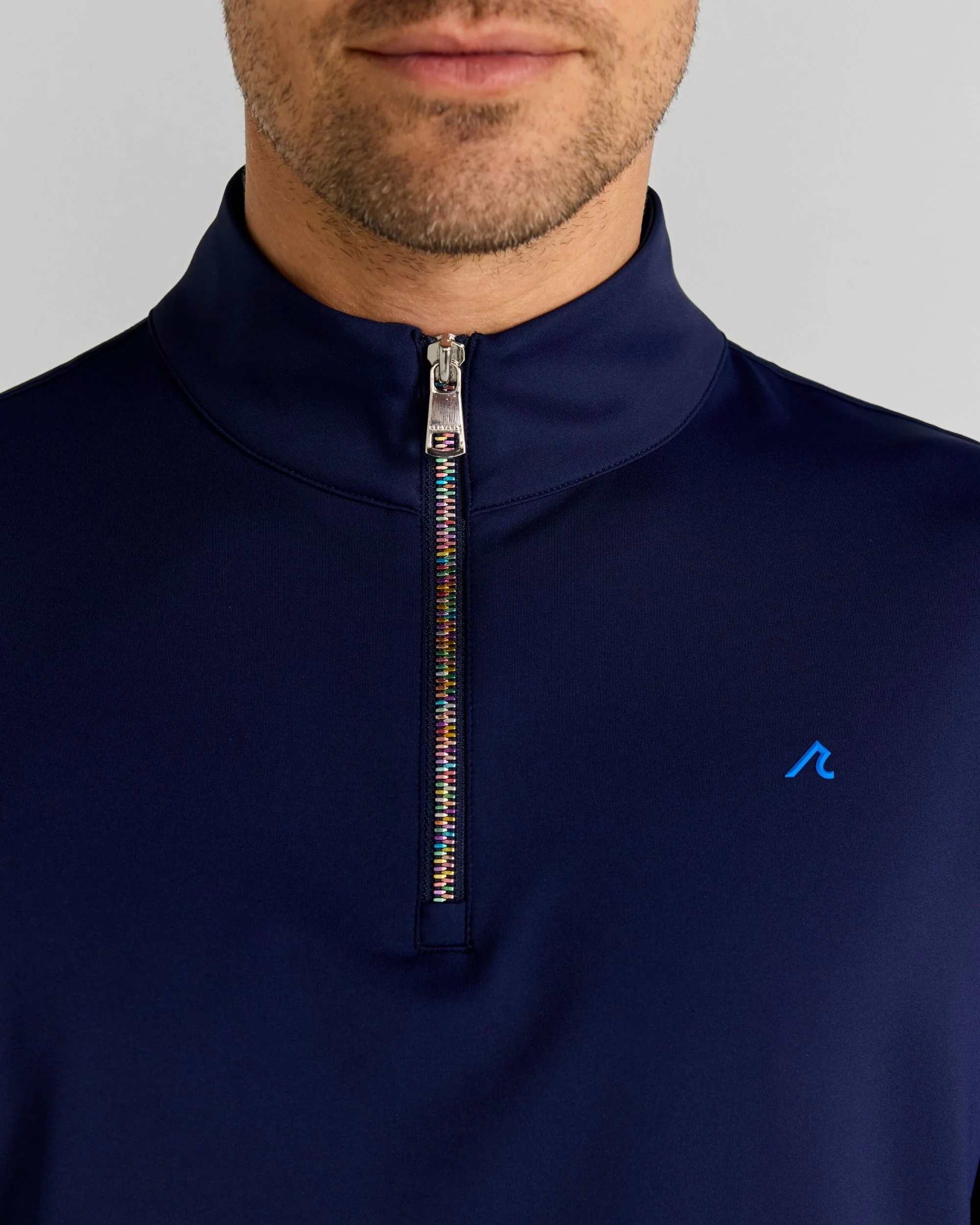 Sevres Quarter-Zip in Midnight Navy - Image 3