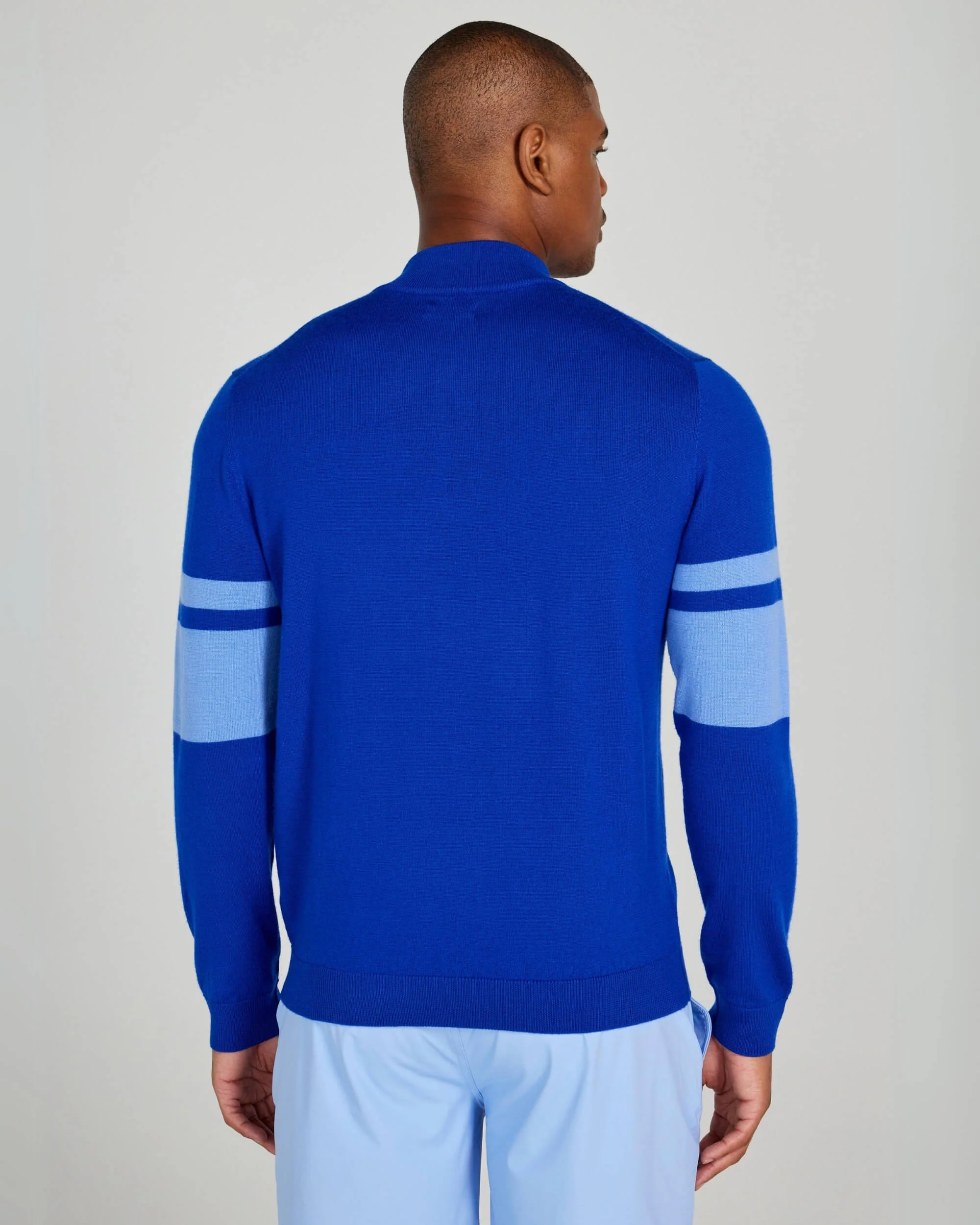 Stayner Merino Quarter Zip in Liberty - Image 4