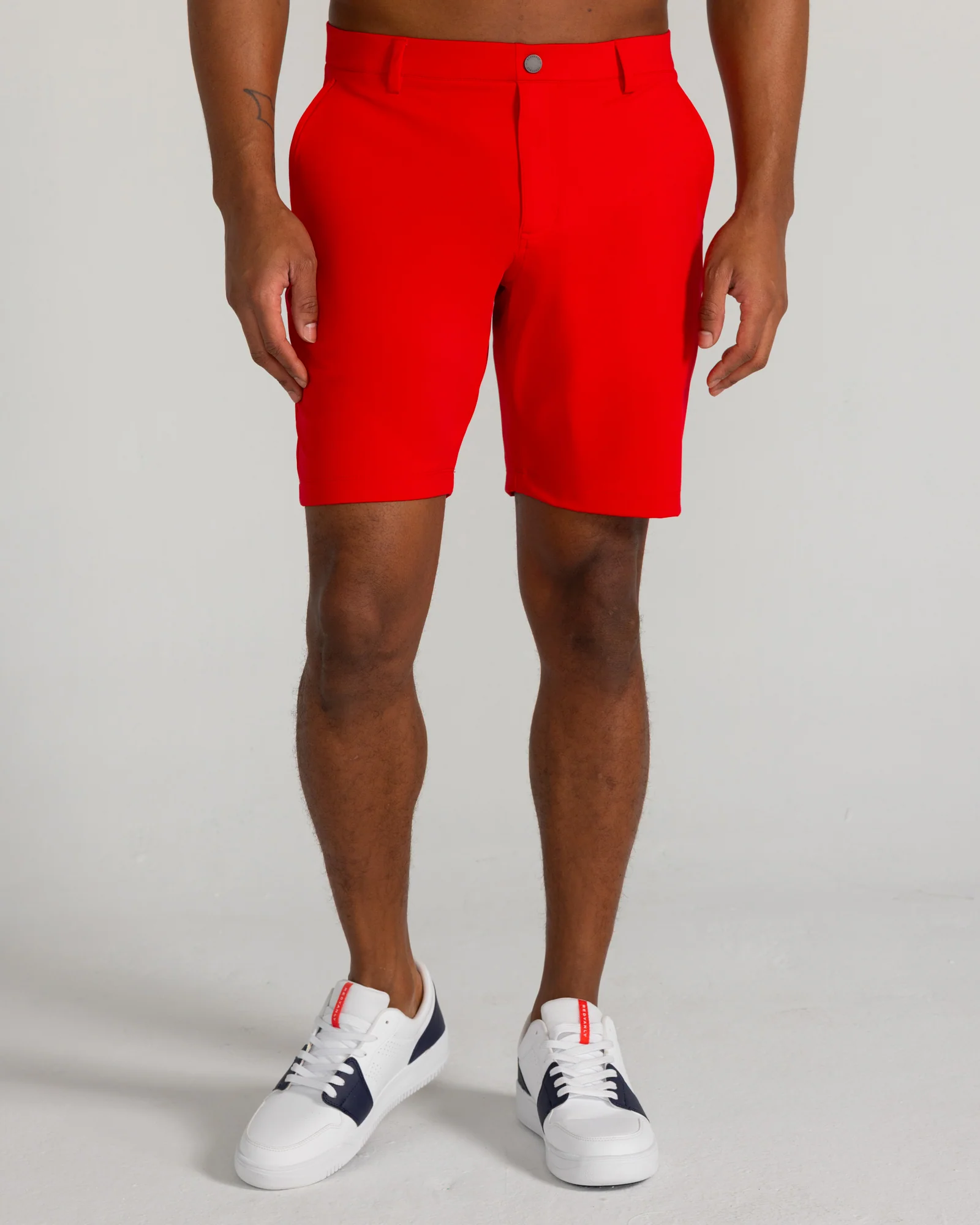 Varick Pull-On Short in Crimson - Image 3