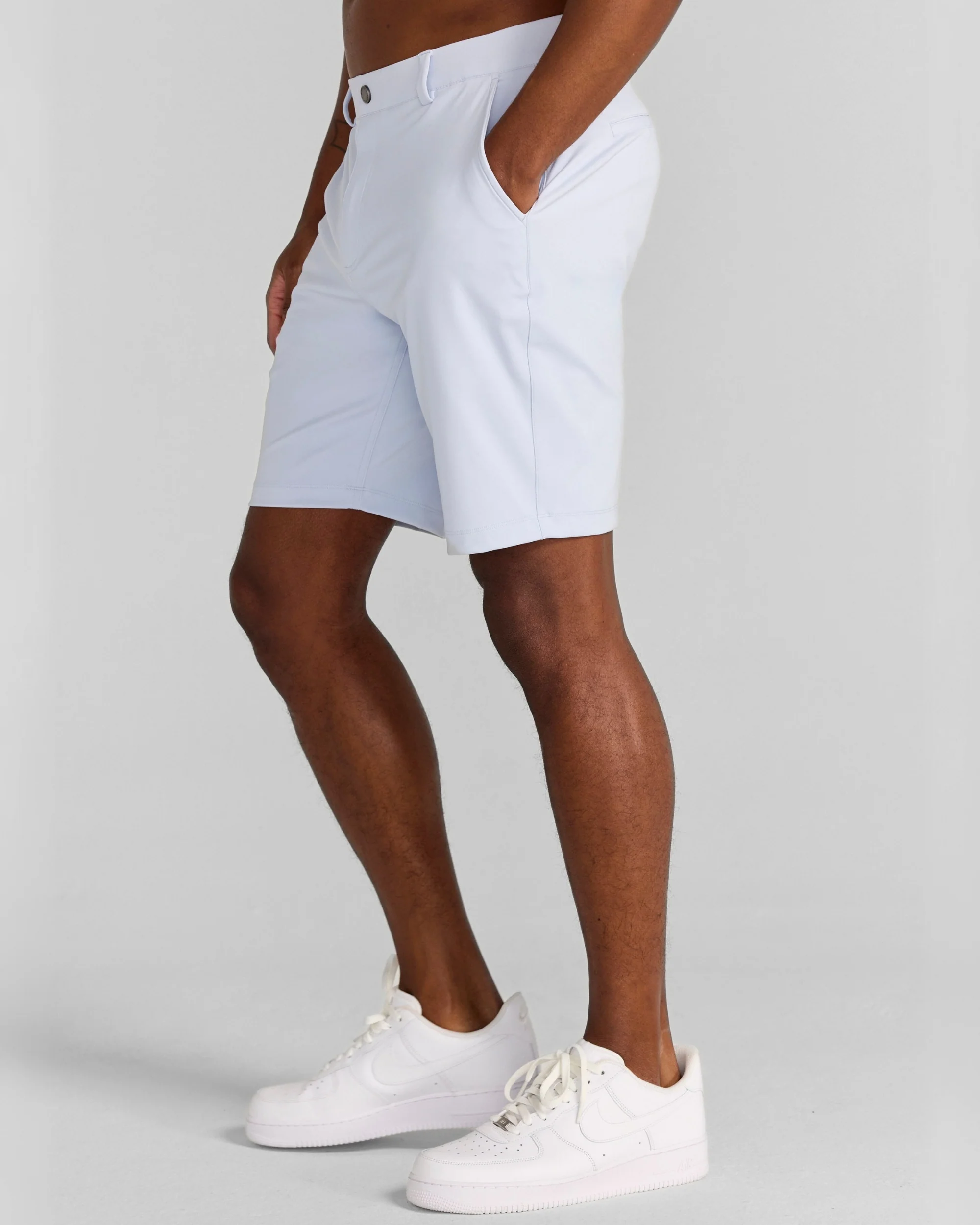 Varick Pull-On Short in Blue Lavender - Image 3