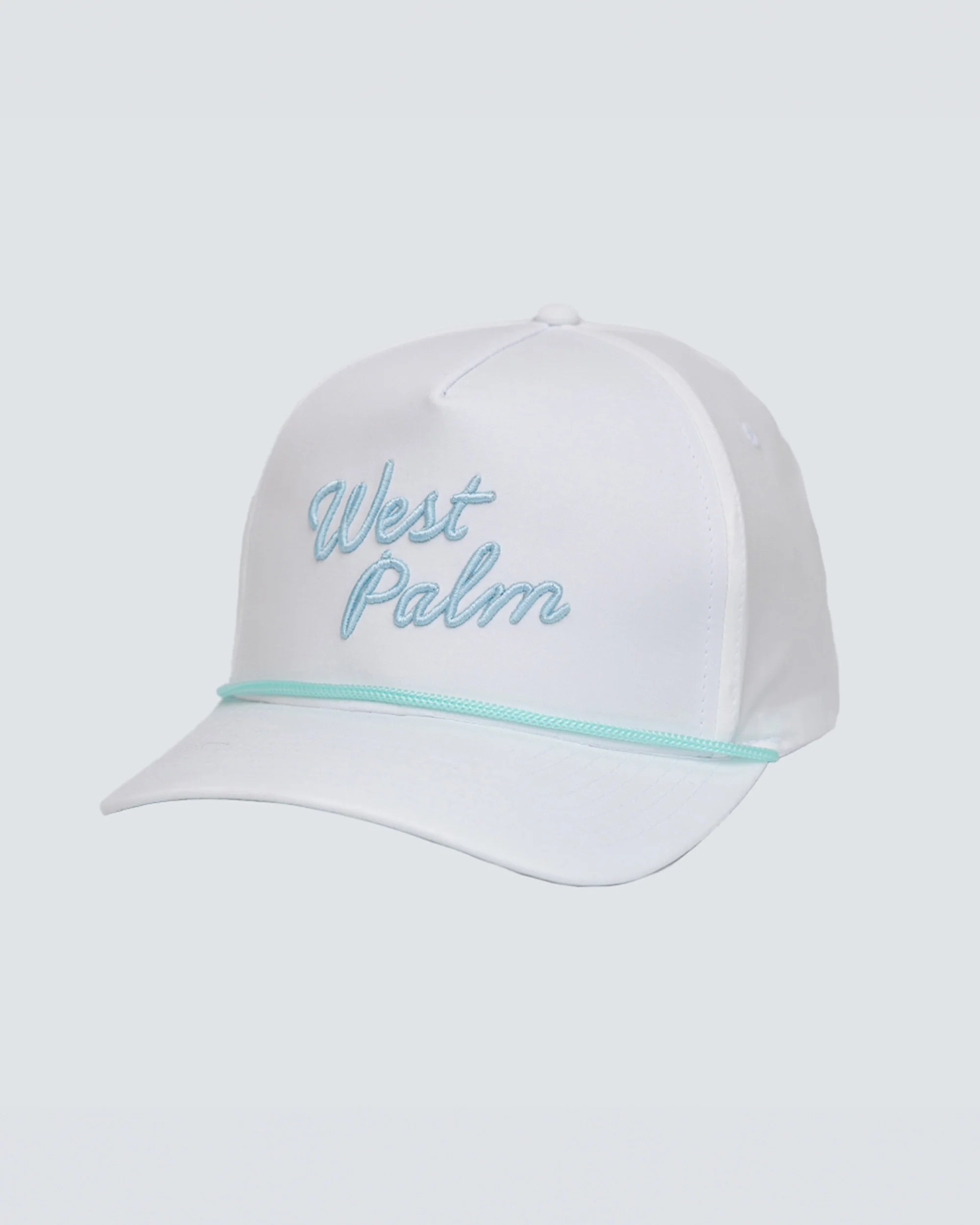 West Palm Script Hat in White