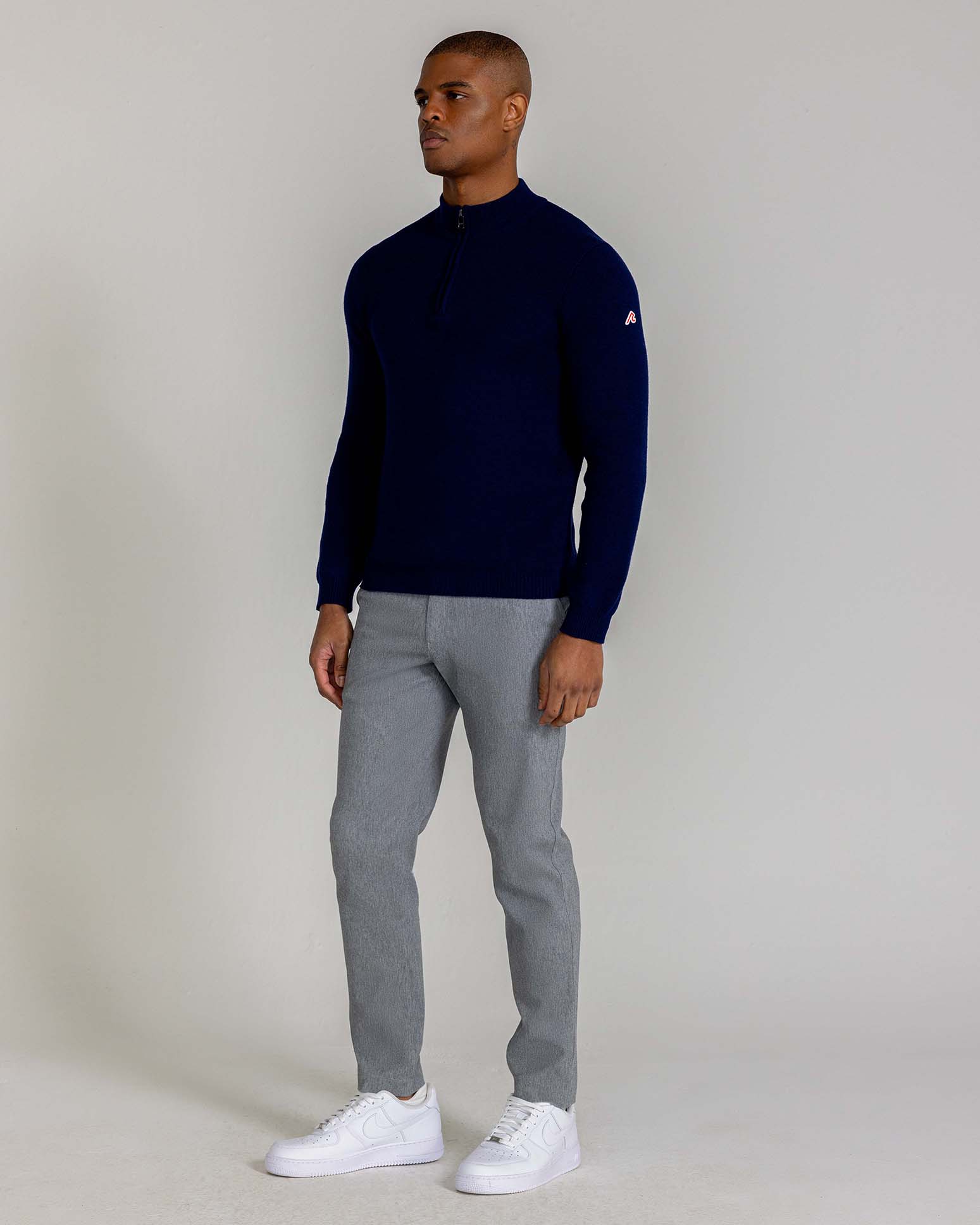 Westland Quarter Zip in Midnight Navy - Image 2