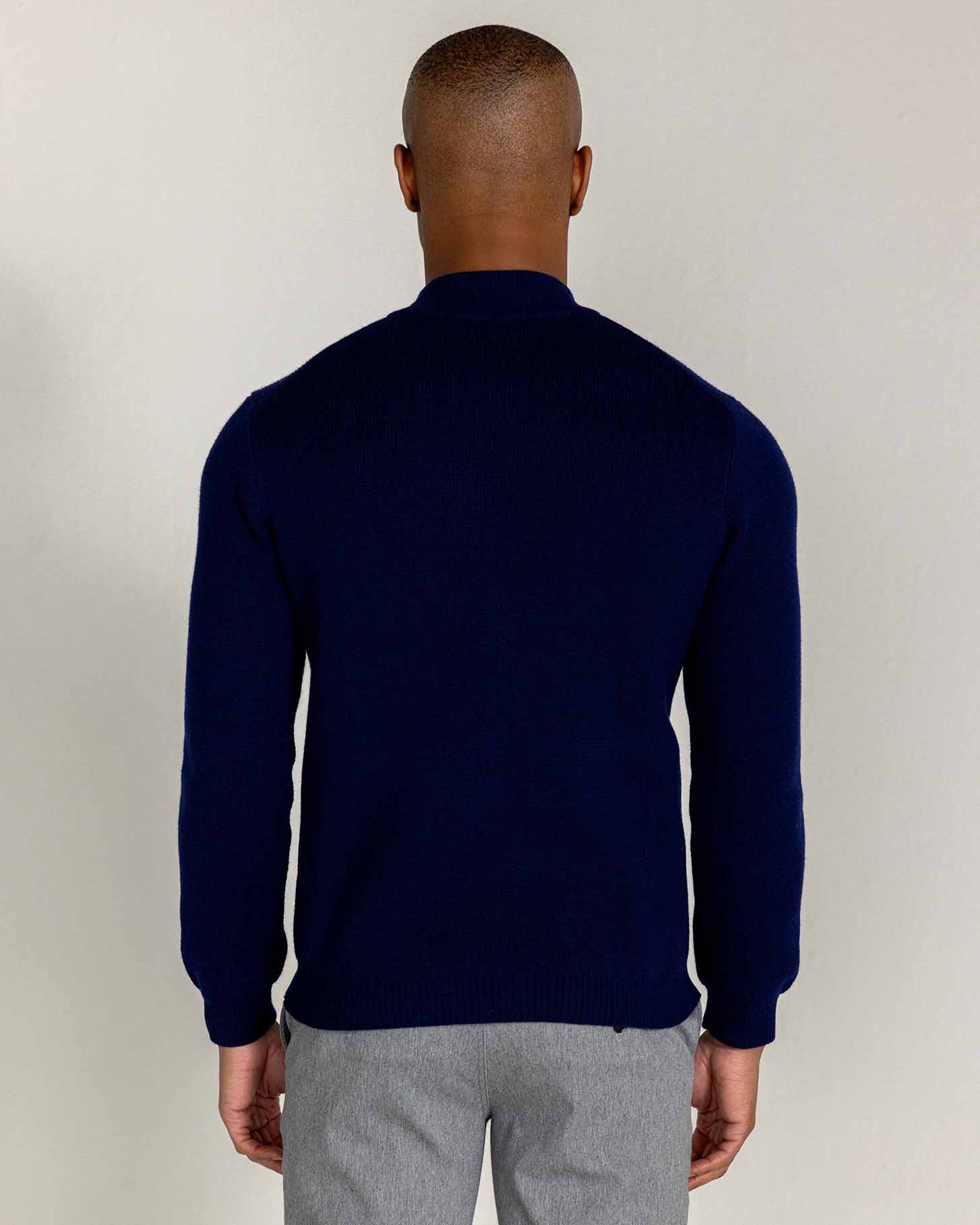Westland Quarter Zip in Midnight Navy - Image 4