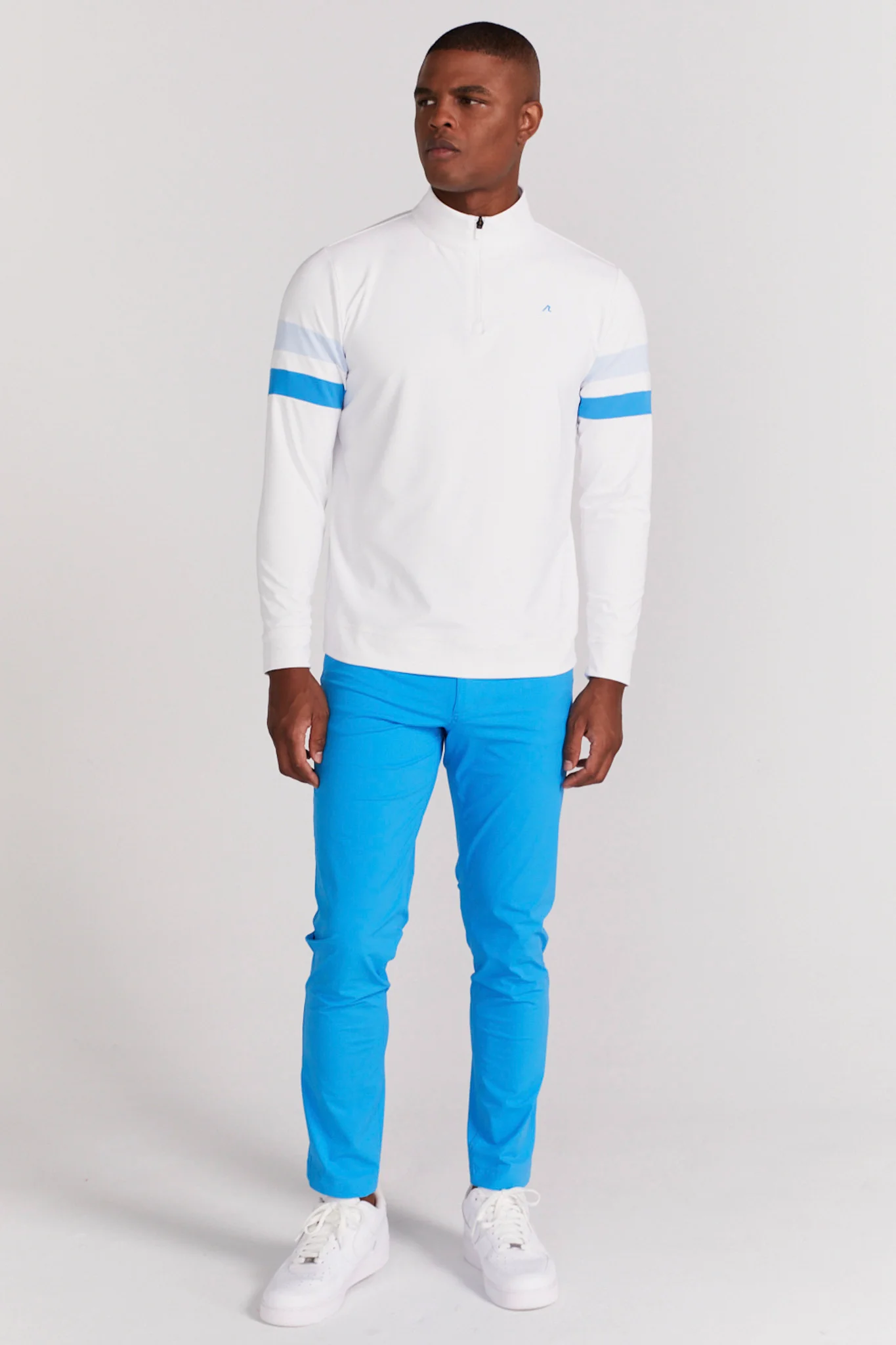 Wilson Quarter Zip in Bright White - Image 2