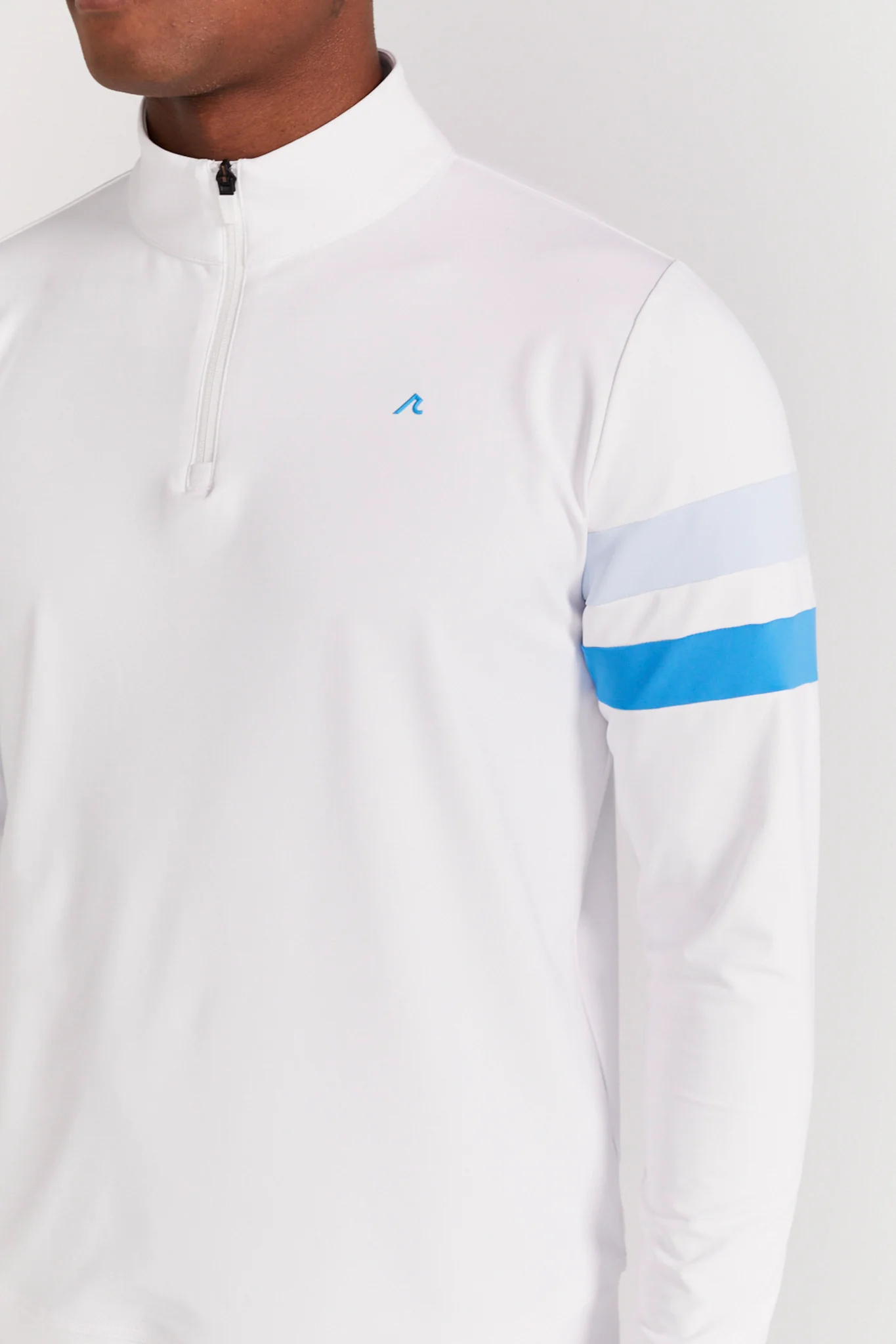 Wilson Quarter Zip in Bright White - Image 3